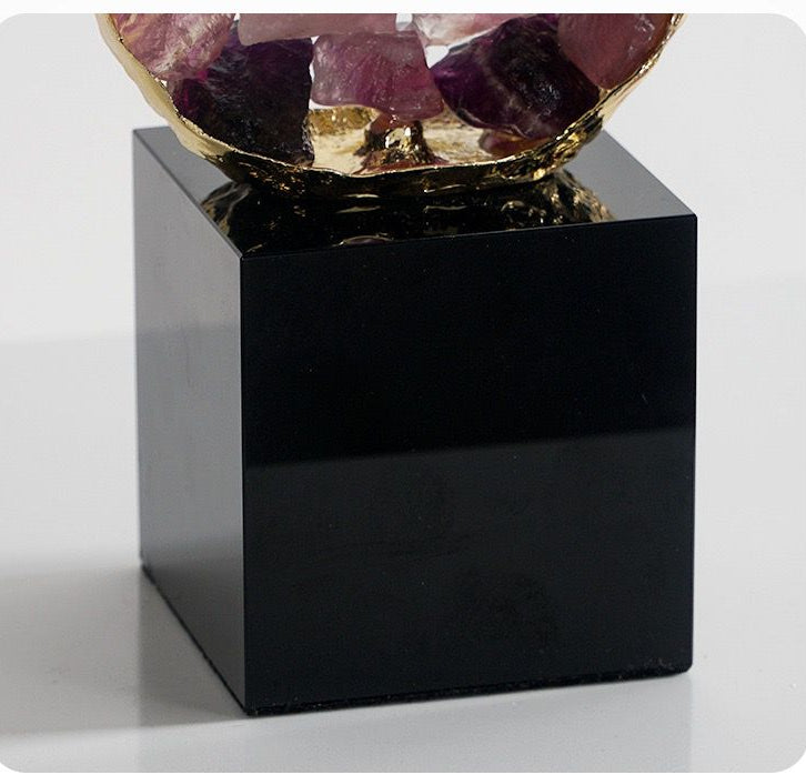 Amethyst Metal Frame Showpiece - Prebook Only