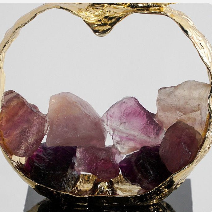Amethyst Metal Frame Showpiece - Prebook Only