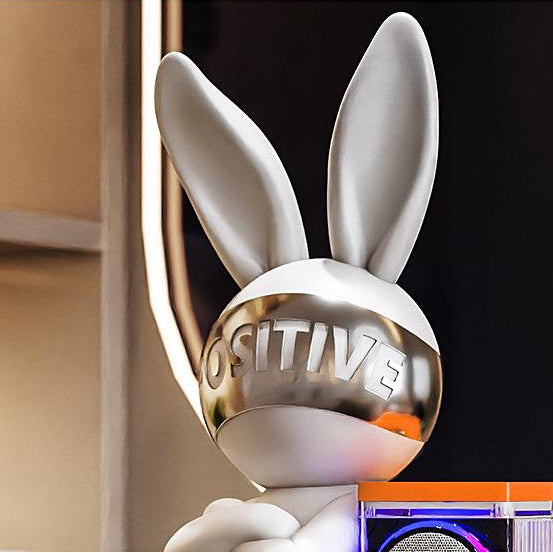 Positive Bunny Decor Sculpture - Prebook Only
