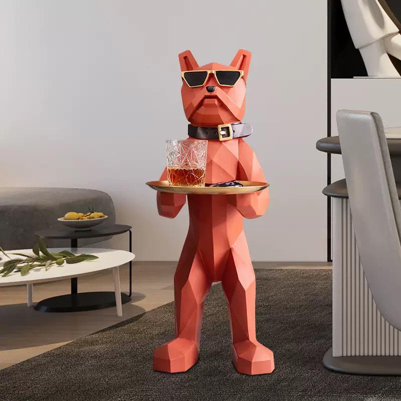 Dog Server Tray Holding Decor - PreBook Only