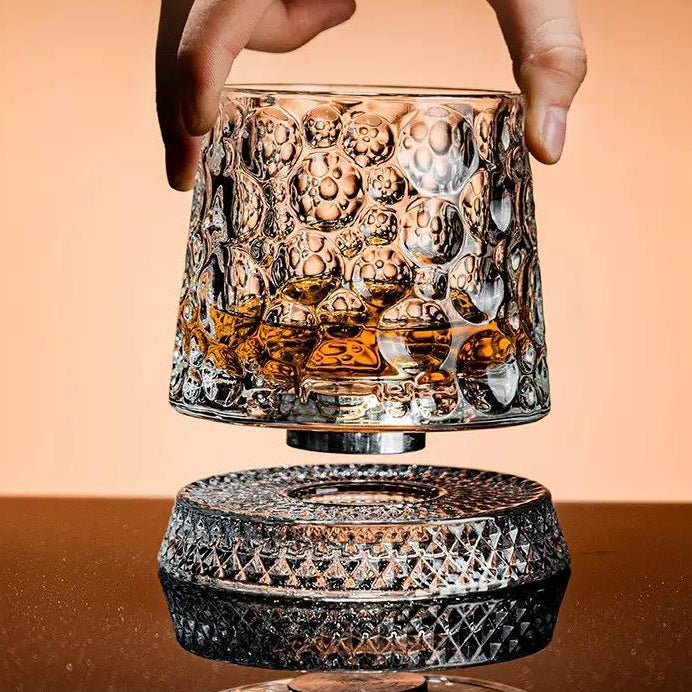 Crystal Diamond Spinner Whiskey Glass - Set Of 6 (PreBook Only)