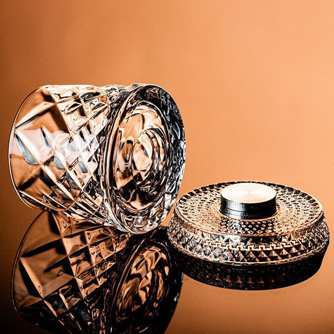 Crystal Diamond Spinner Whiskey Glass - Set Of 6 (PreBook Only)