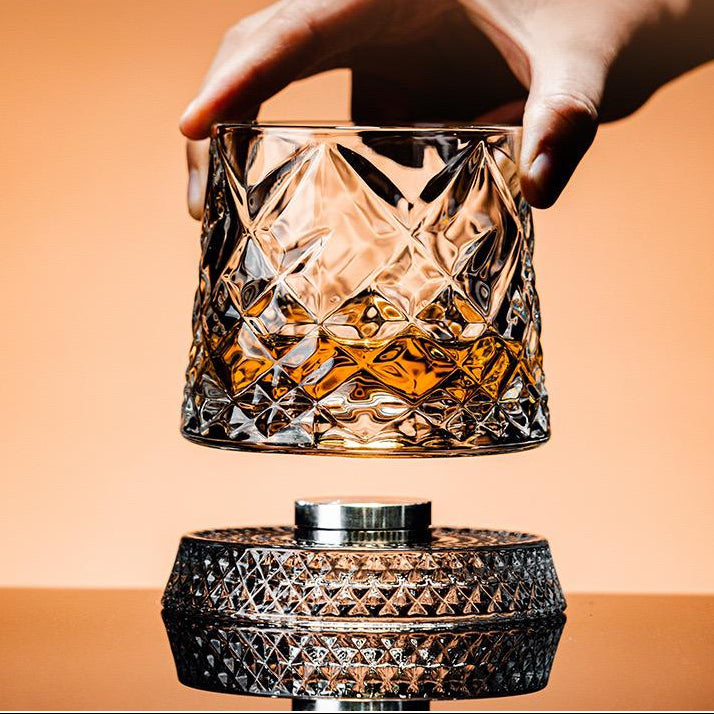 Crystal Diamond Spinner Whiskey Glass - Set Of 6 (PreBook Only)