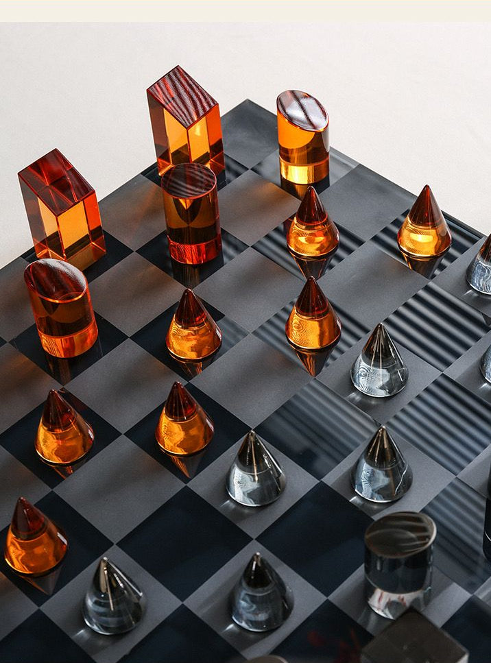 Modern Geometric Crystal Chess - PreBook Only