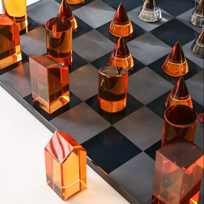 Modern Geometric Crystal Chess - PreBook Only