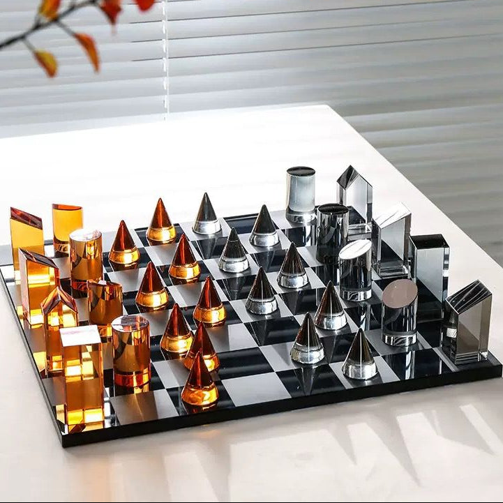 Modern Geometric Crystal Chess - PreBook Only