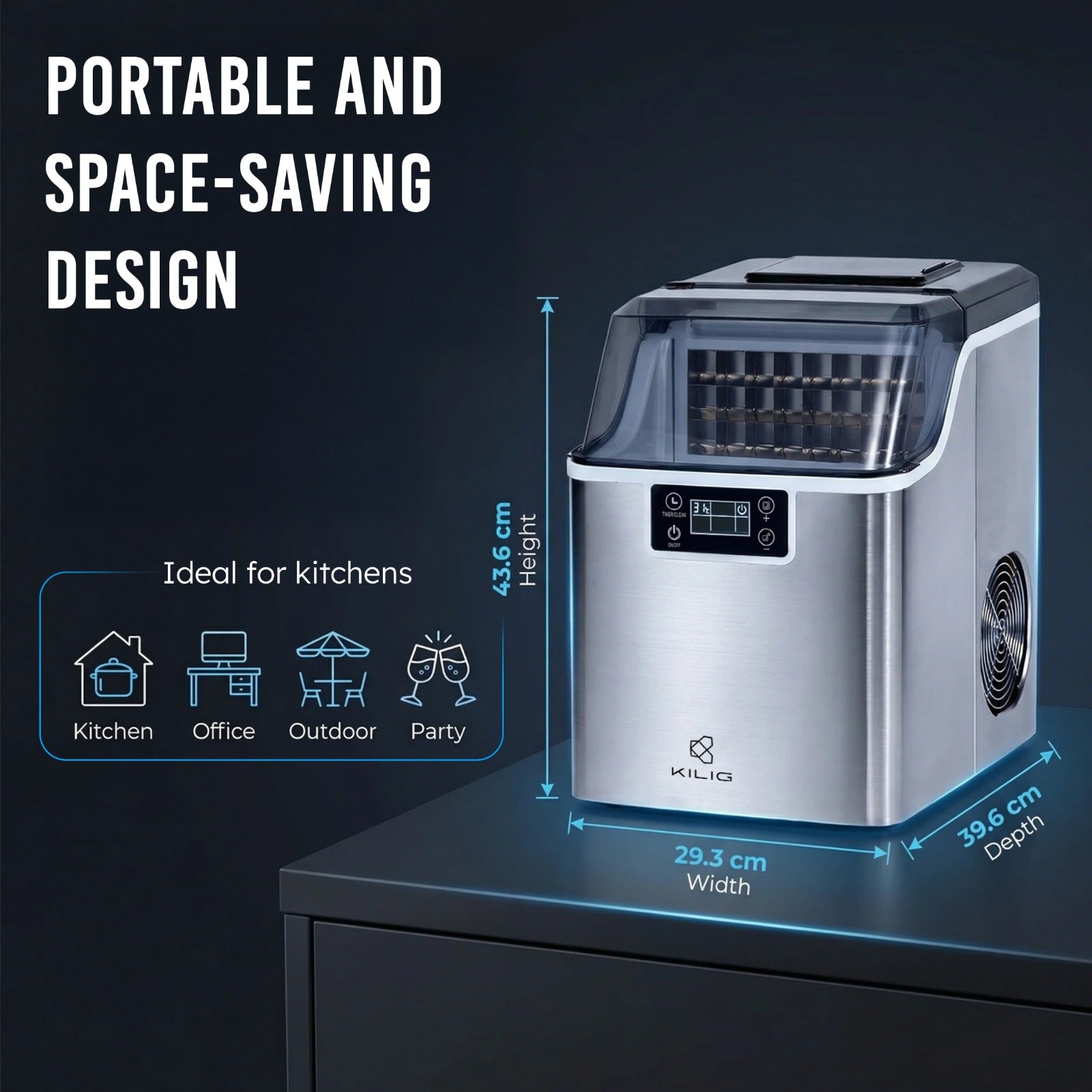 S01 Countertop Ice Maker Machine
