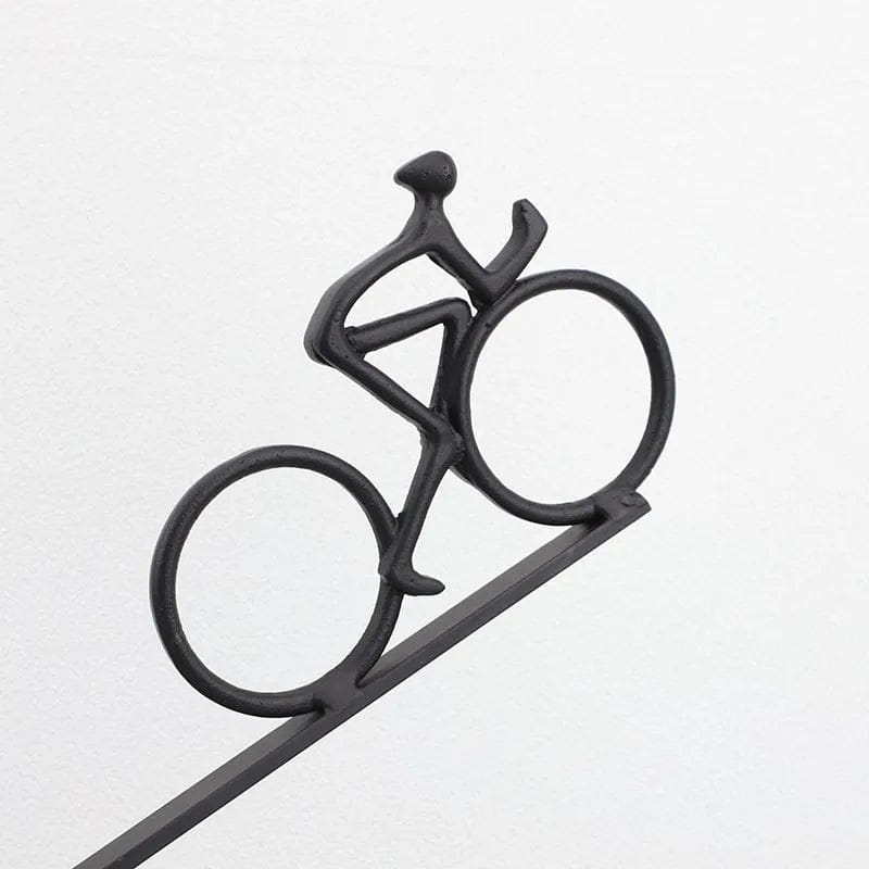 Cyclists Climbing Decor
