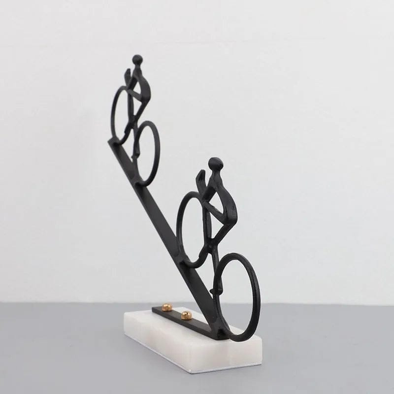 Cyclists Climbing Decor