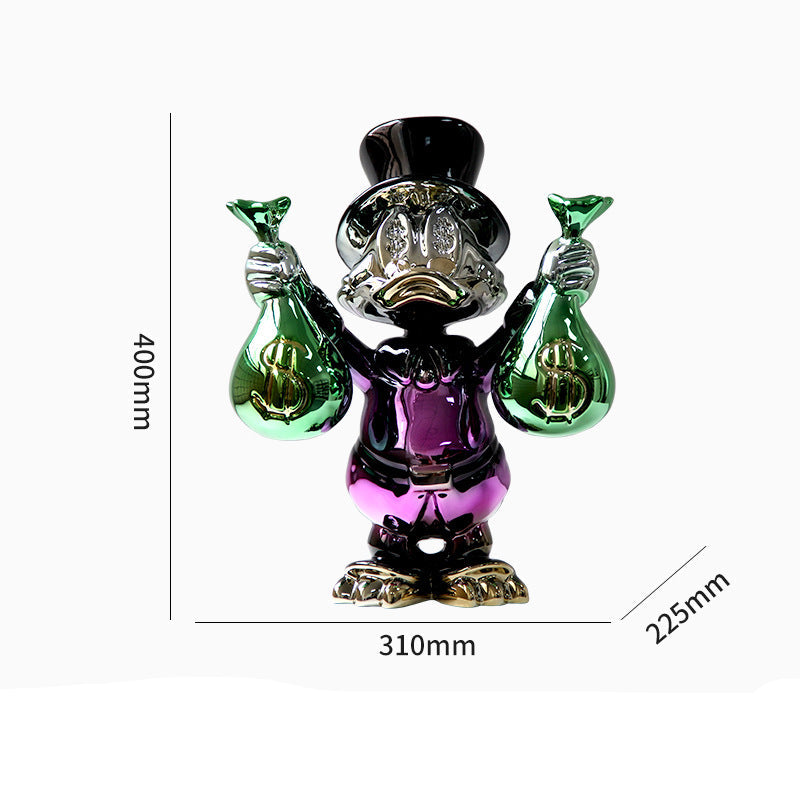 Charming Metallic Duck Home Decor