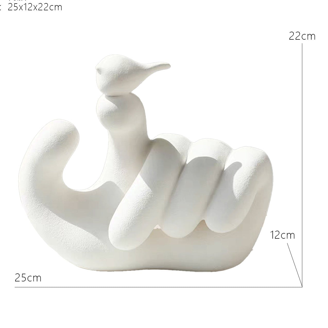 Bird On Hand Sculpture