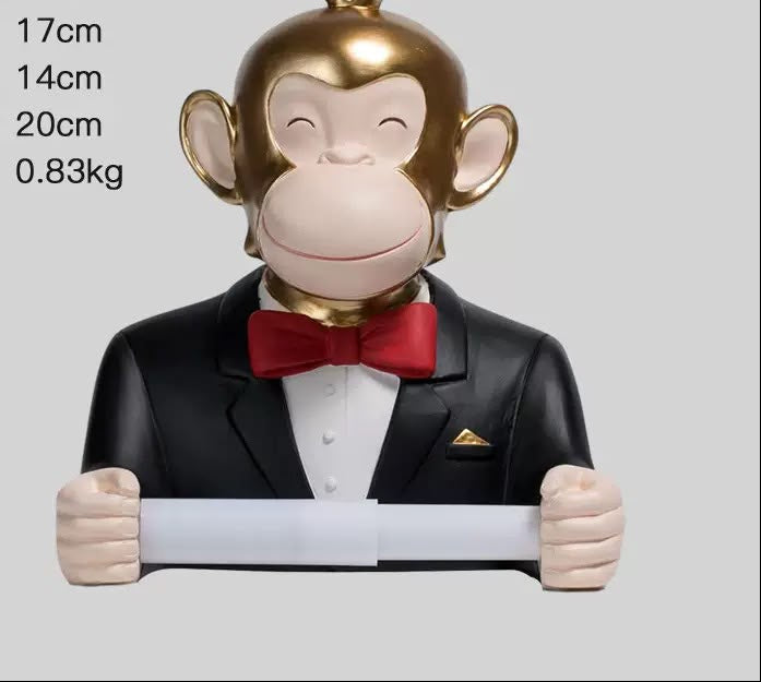 Monkey Toilet Paper Holder