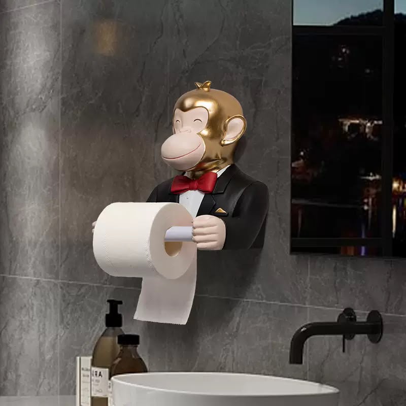 Monkey Toilet Paper Holder