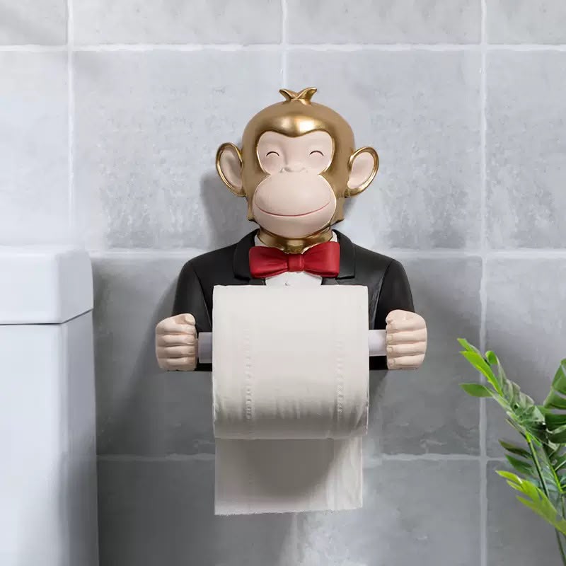 Monkey Toilet Paper Holder