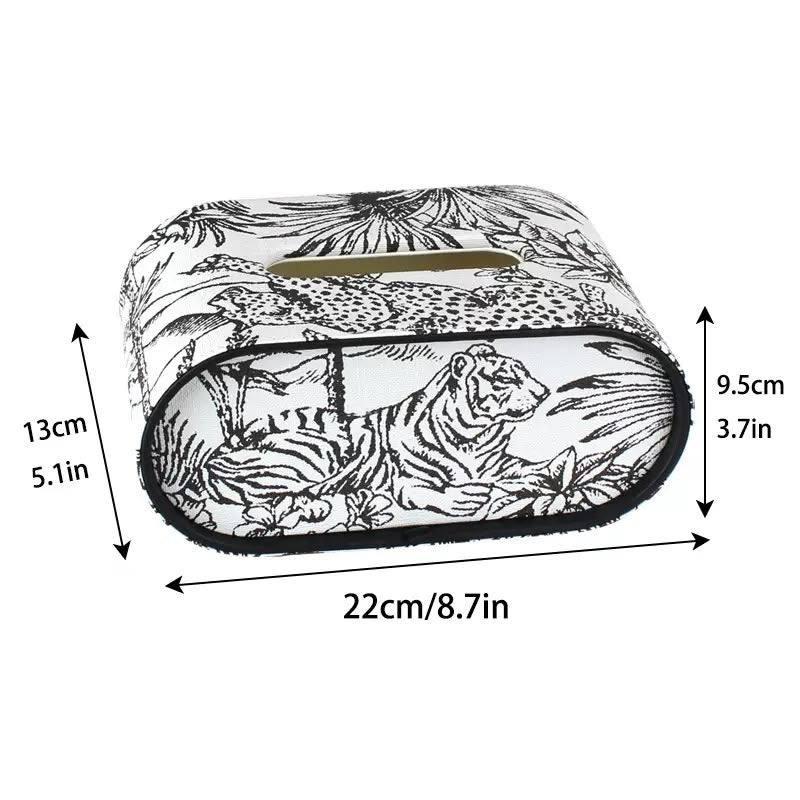Tiger Print Tissue Box - Prebook Only