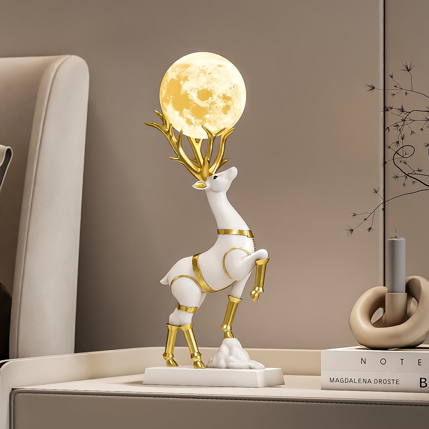 Moonlit Deer Home Decor