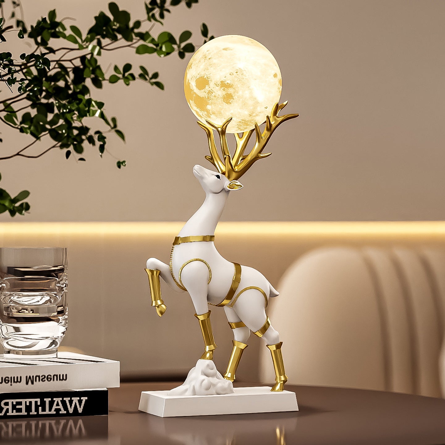 Moonlit Deer Home Decor