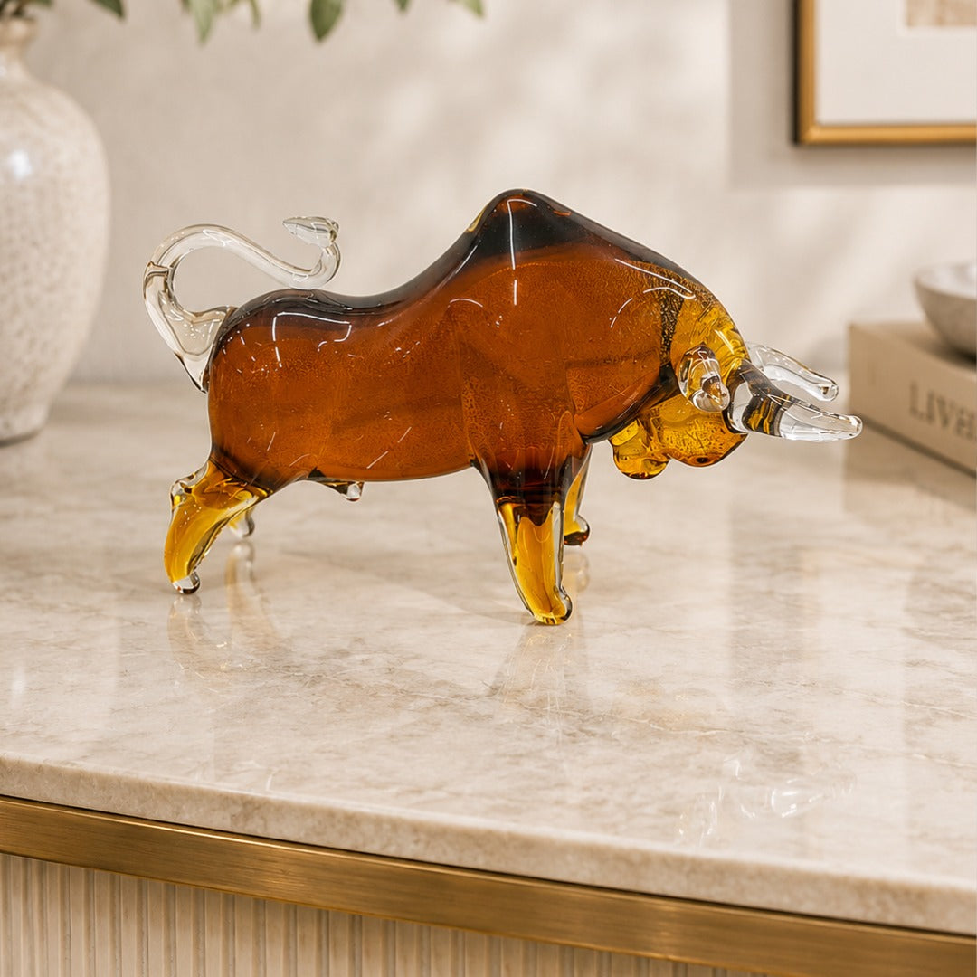 Crystal Bull Showpiece