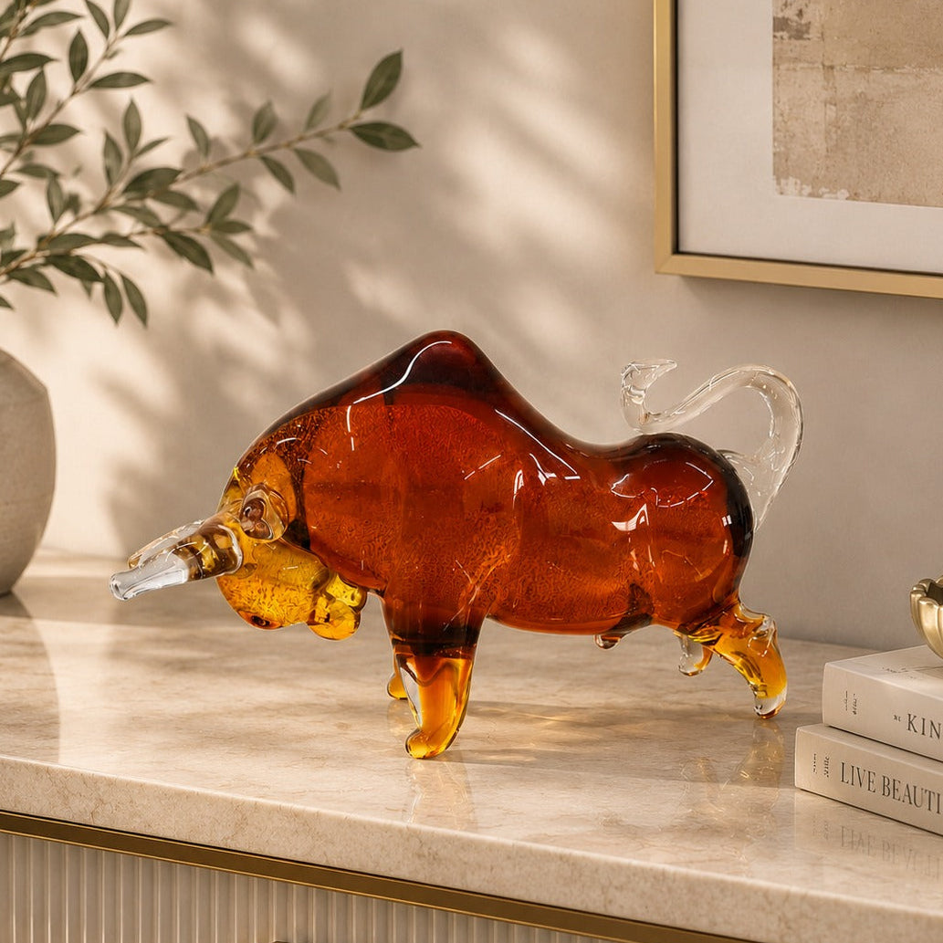 Crystal Bull Showpiece