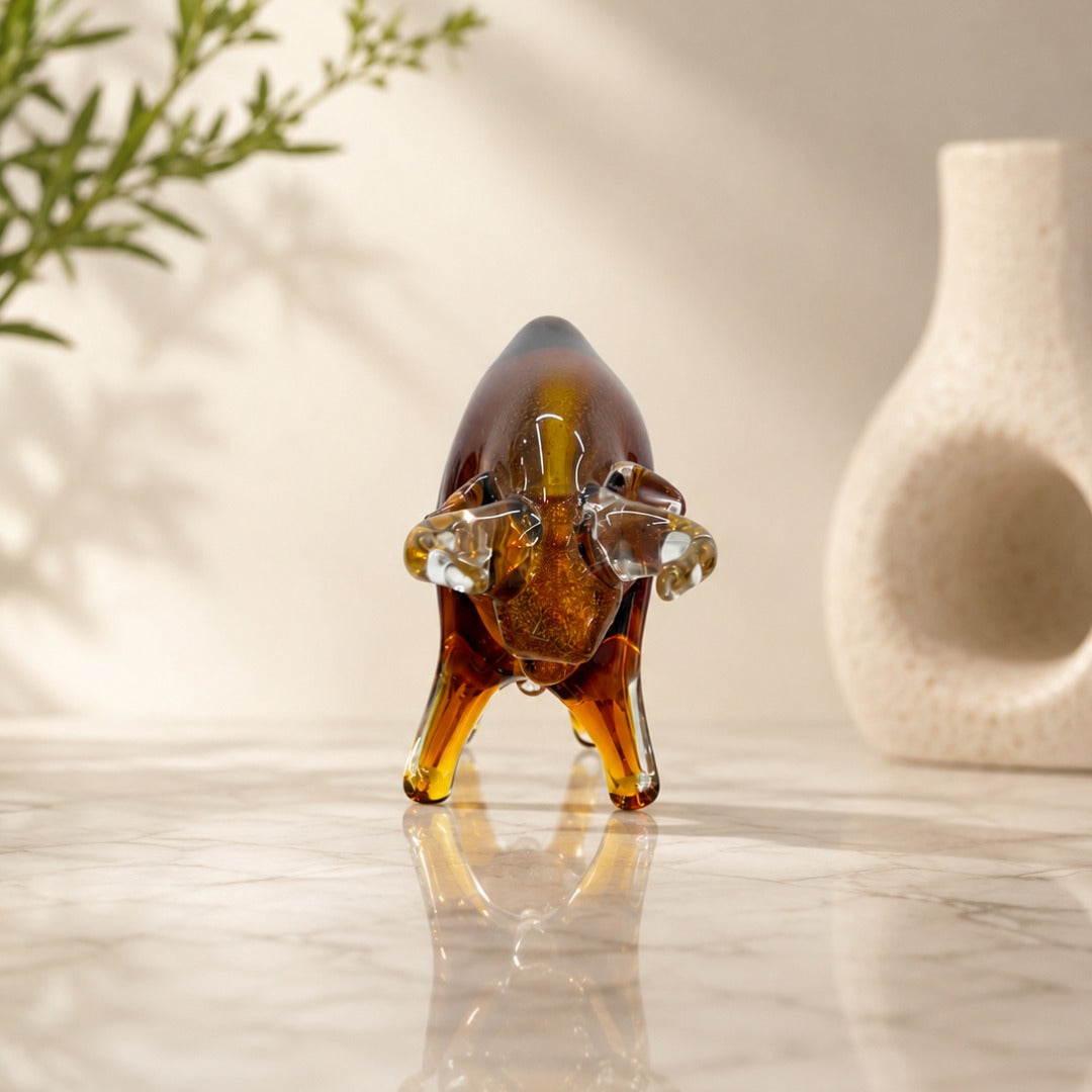 Crystal Bull Showpiece
