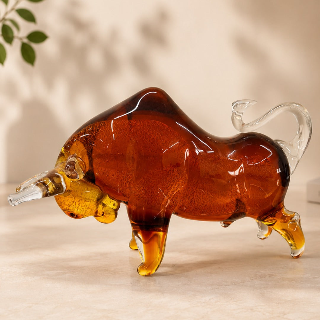 Crystal Bull Showpiece
