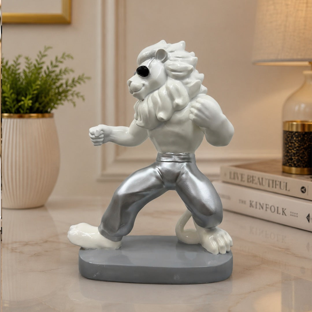 Playful Lion Decor Piece