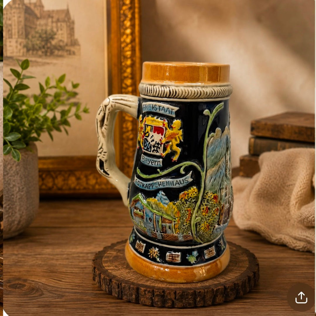 Medieval Ceramic Beer Stein Mug