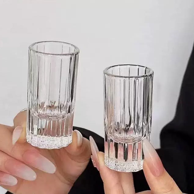 Ribbed Shot Glasses - Set Of 6