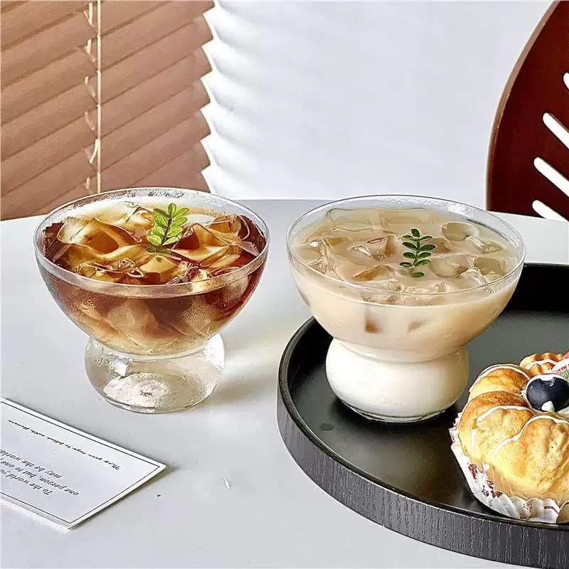Bowl-Shaped Multiuse Glass - Set Of 6