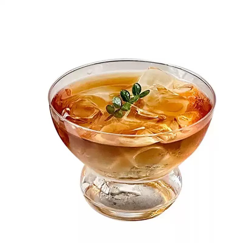 Bowl-Shaped Multiuse Glass - Set Of 6