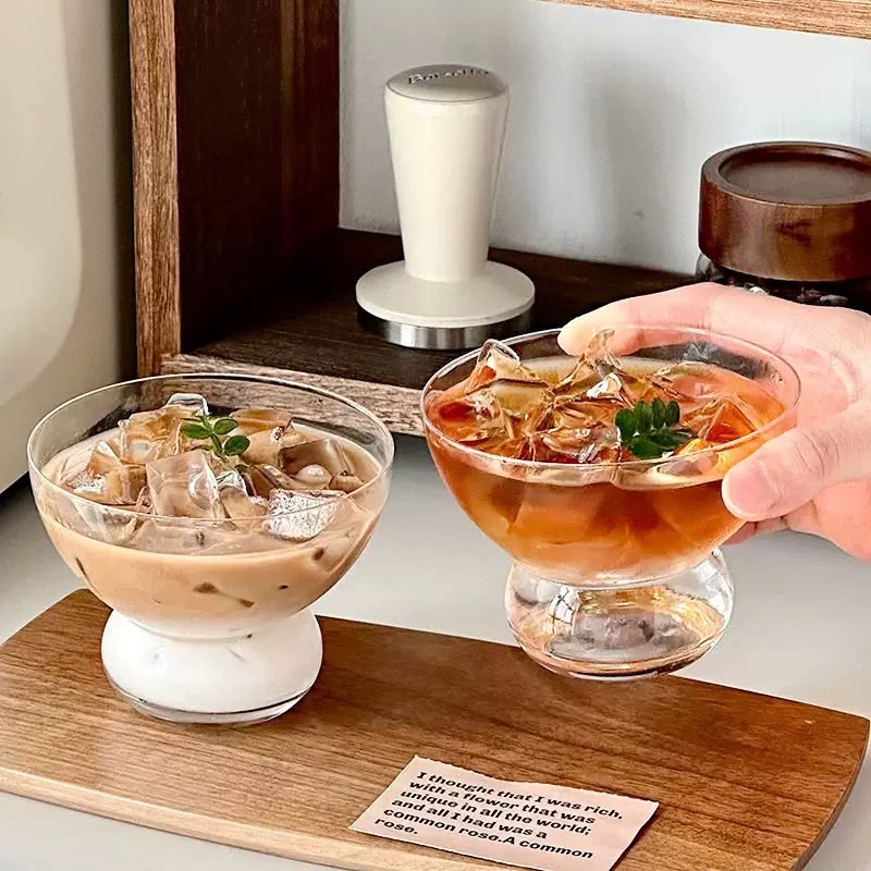 Bowl-Shaped Multiuse Glass - Set Of 6