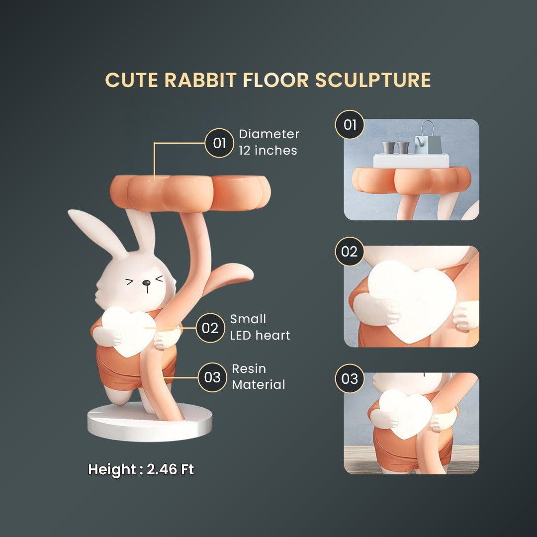 CUTE RABBIT FLOOR SCULPTURE