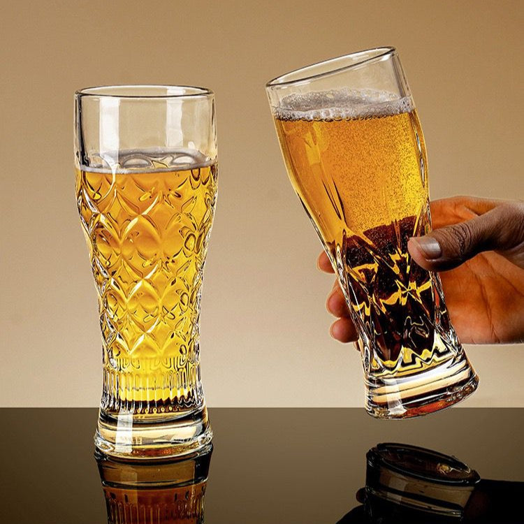 Textured Tall Glass - Set Of 6