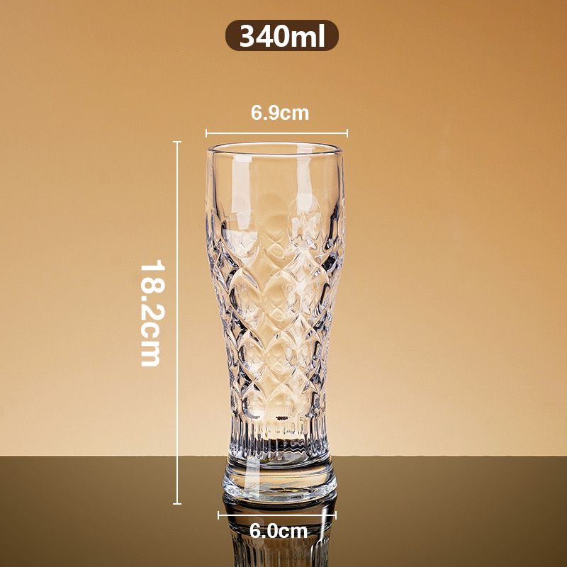 Textured Tall Glass - Set Of 6