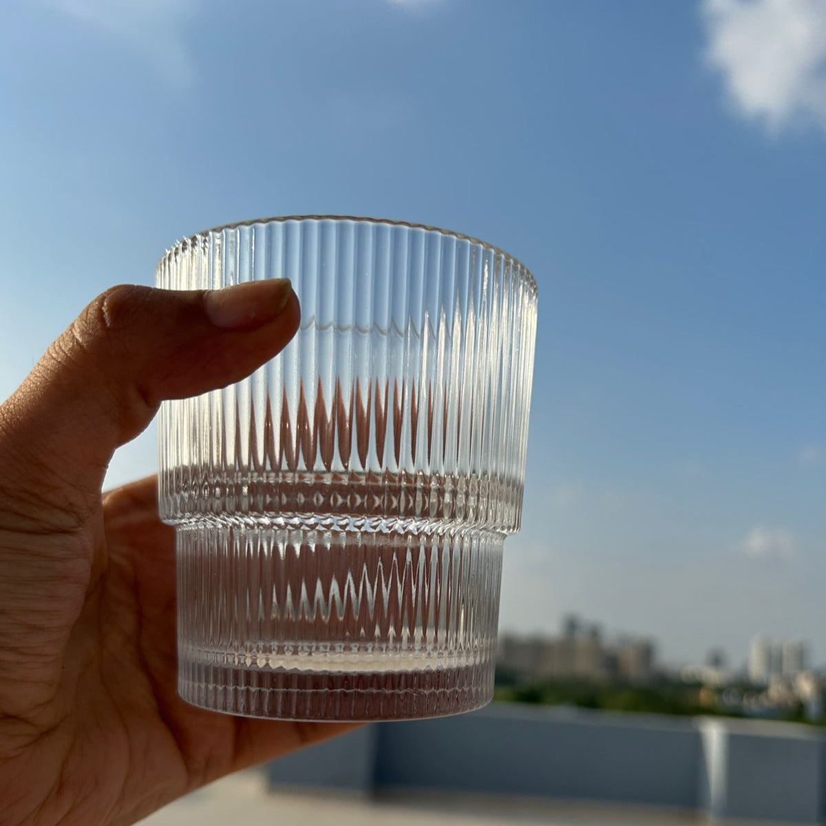 Striped MultiServe Glass - Set Of 6