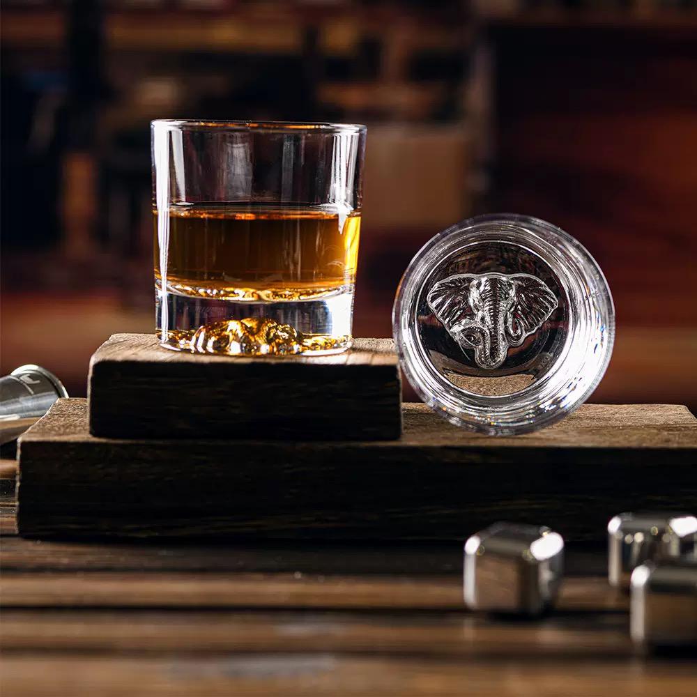 Animal Shadow Whiskey Glasses - Set Of 6