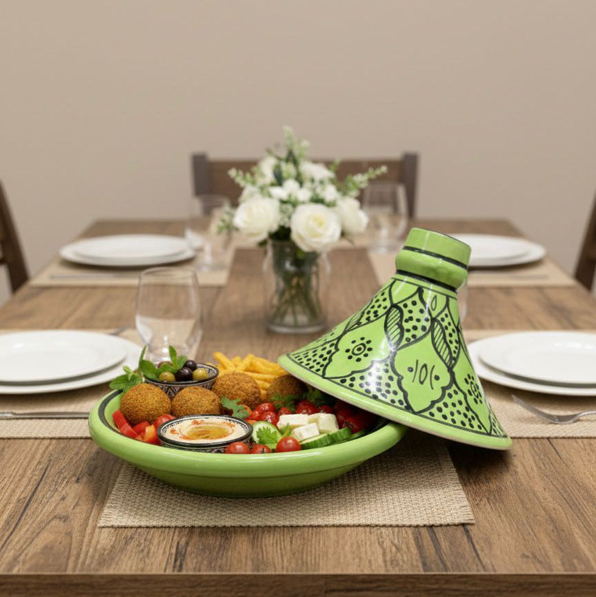Handmade Printed Tagine Serving Platter
