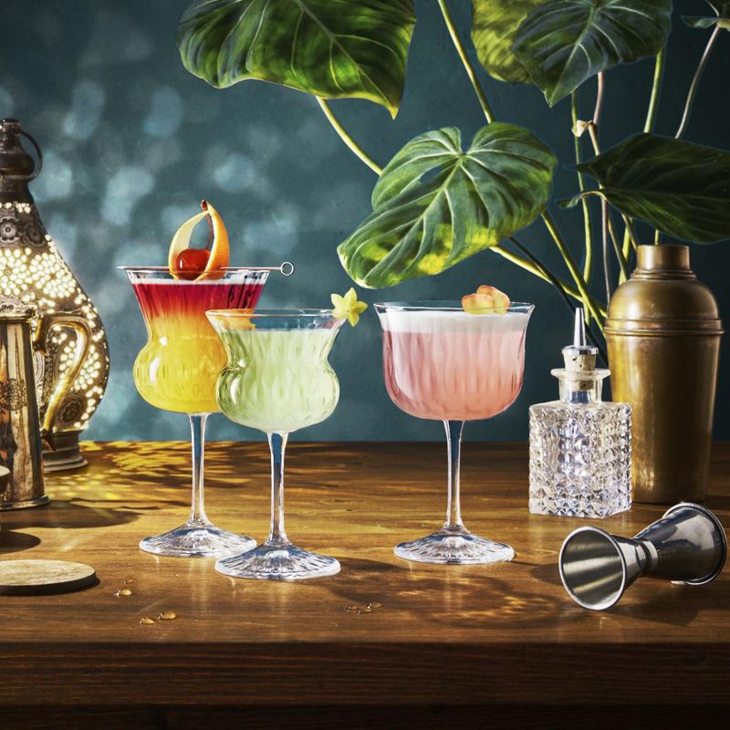 BLOOM crystal nick & nora Glass - Set of 2 - Made In Italy