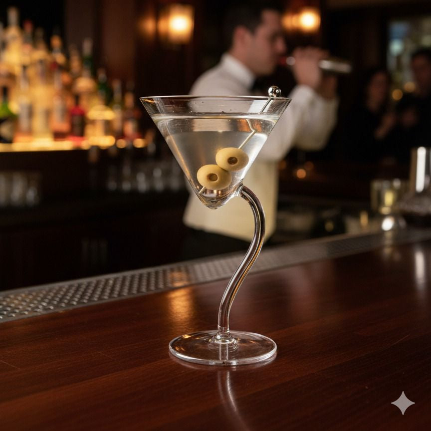 Handcrafted Martini Glass - set of 2