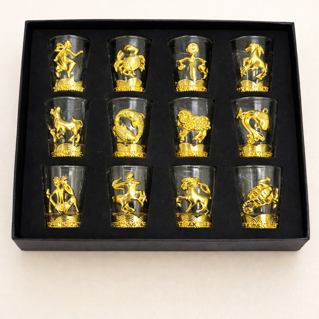 Zodiac Edition Shot Glass – Set of 12 (Gift Box)