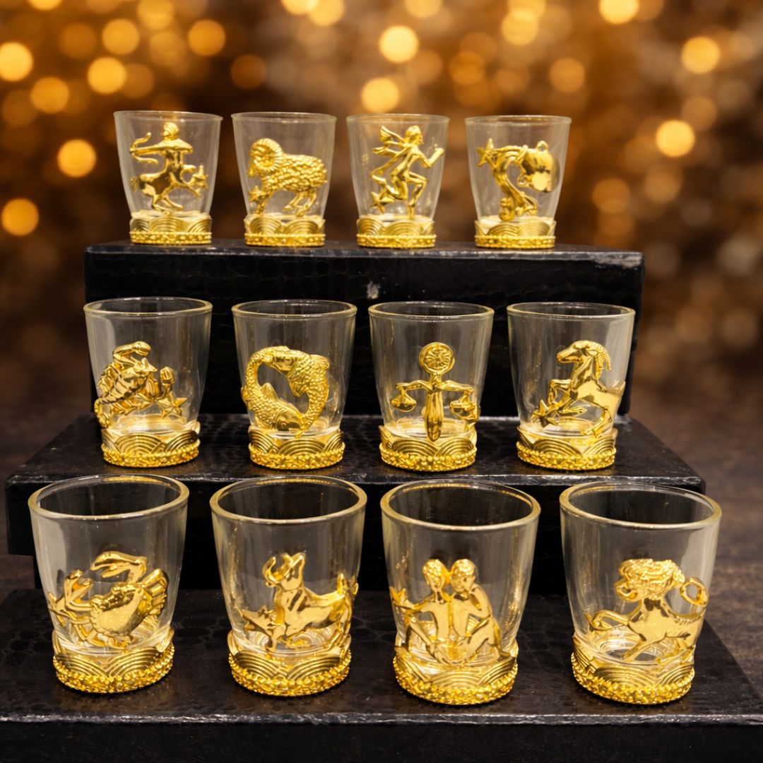 Zodiac Edition Shot Glass – Set of 12 (Gift Box)