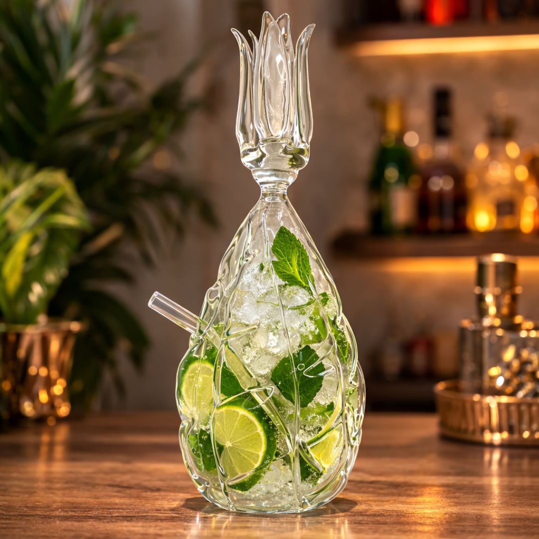 Pineapple Shaped Cocktail Glass - Set Of 2