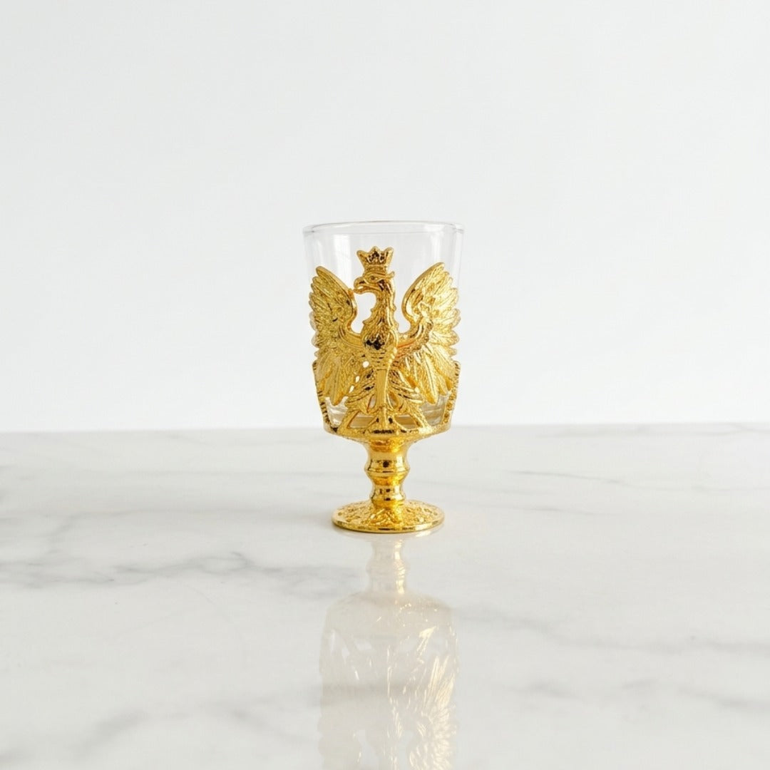 premium designer eagle shot glass - set of 6 (gift box)