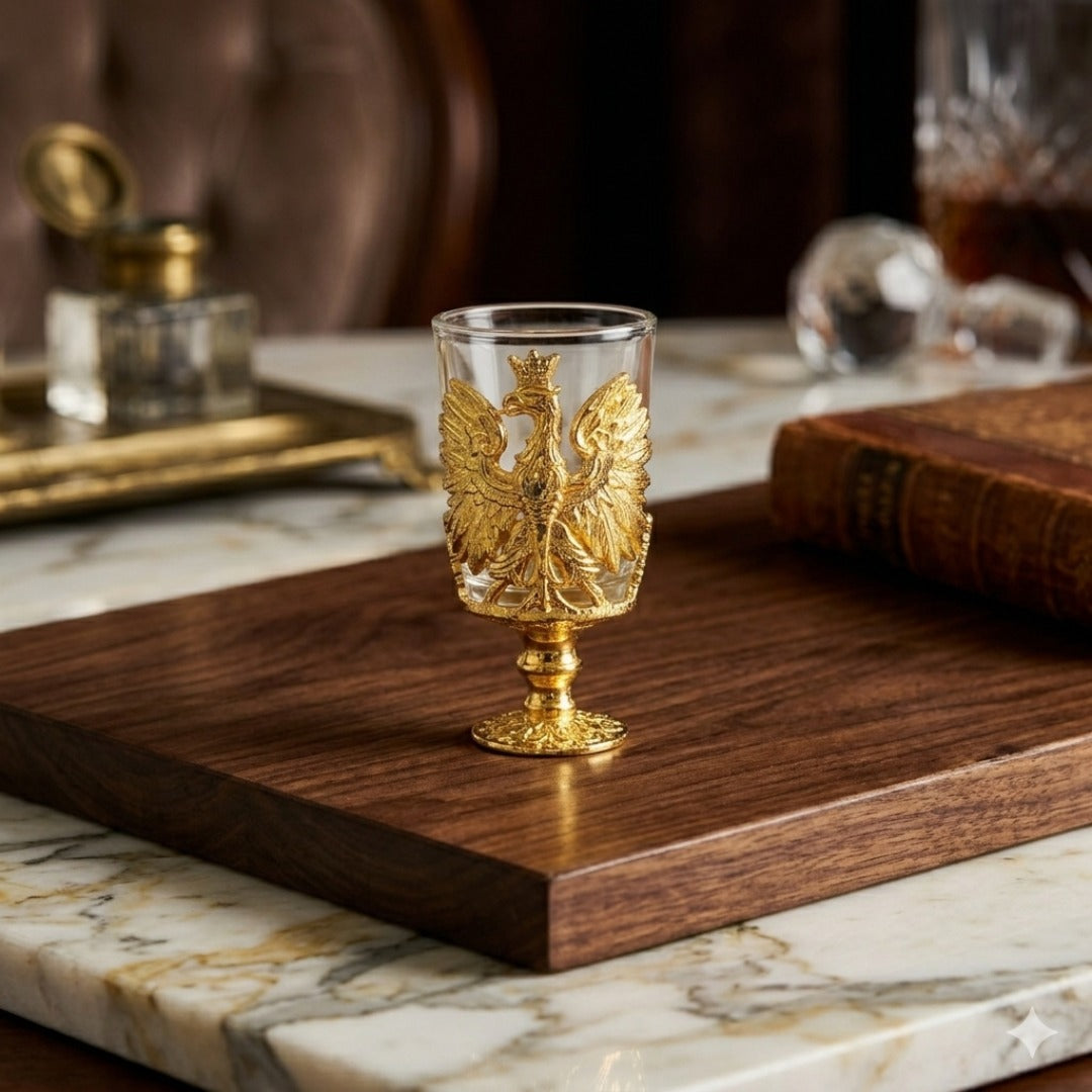 premium designer eagle shot glass - set of 6 (gift box)