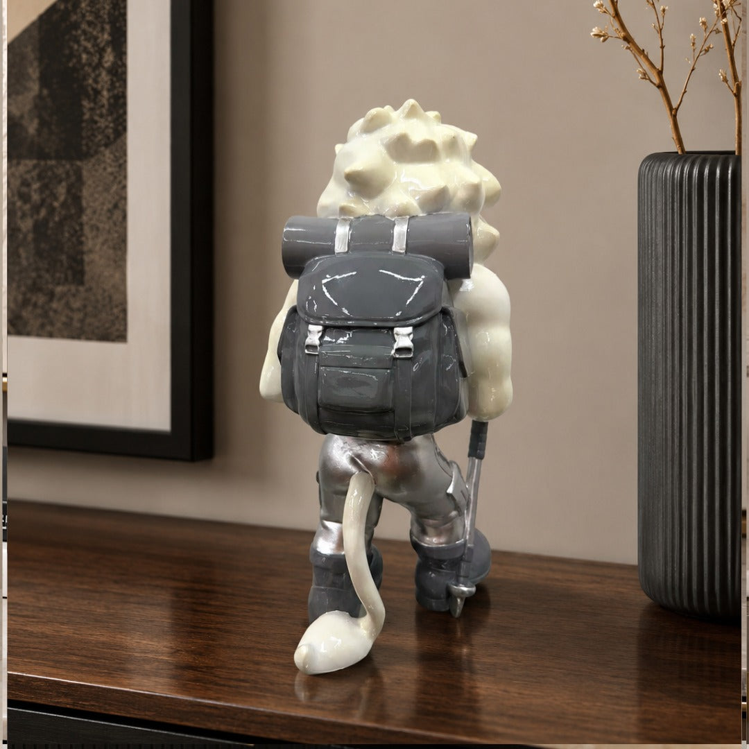 Playful Lion Decor Piece