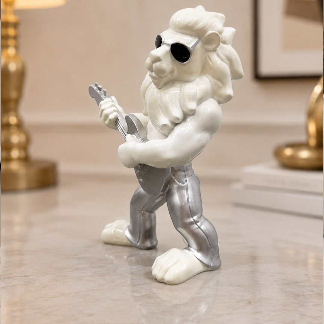 Playful Lion Decor Piece