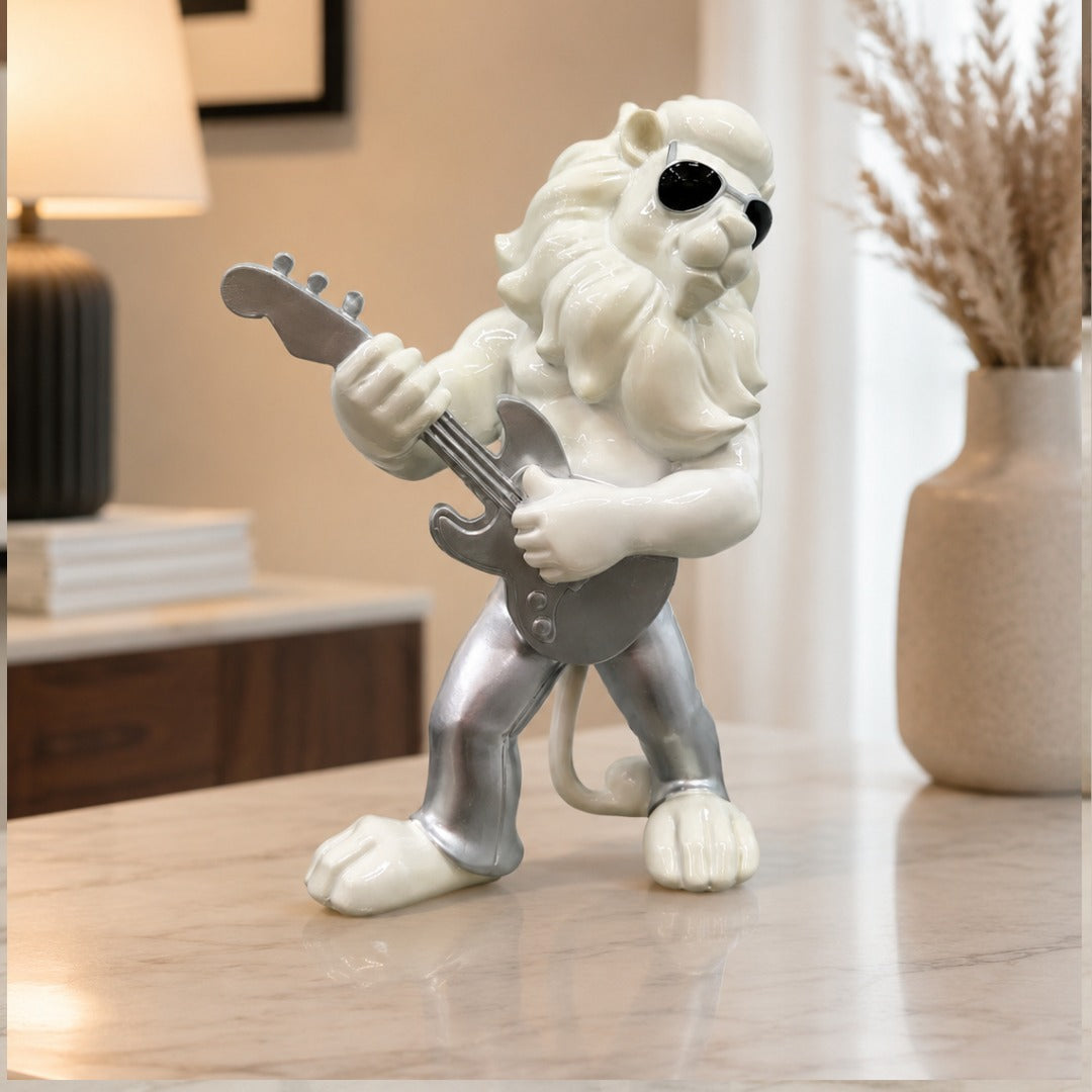Playful Lion Decor Piece