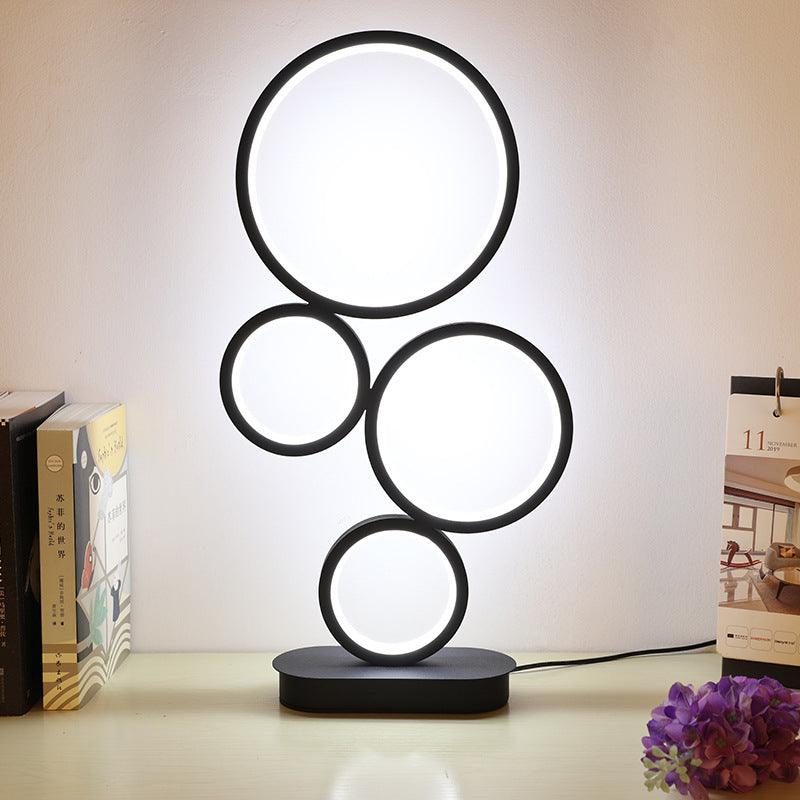 MODERN ROUND LED LAMP - Smokey Cocktail