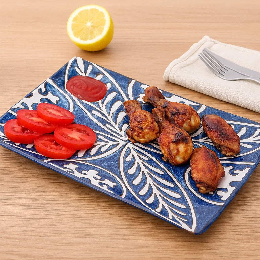 Modern Rectangle Dining Platter - Set Of 2