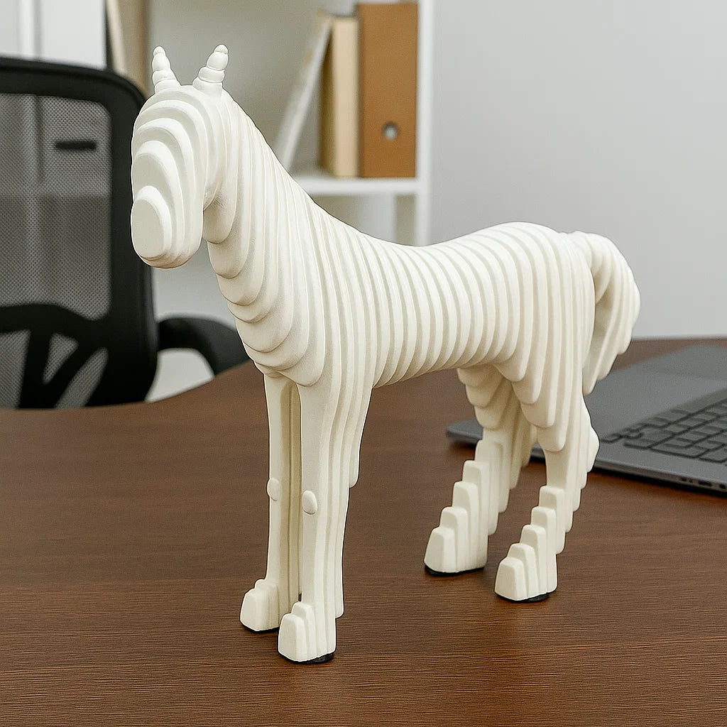 Artistic 3D Horse Sculpture